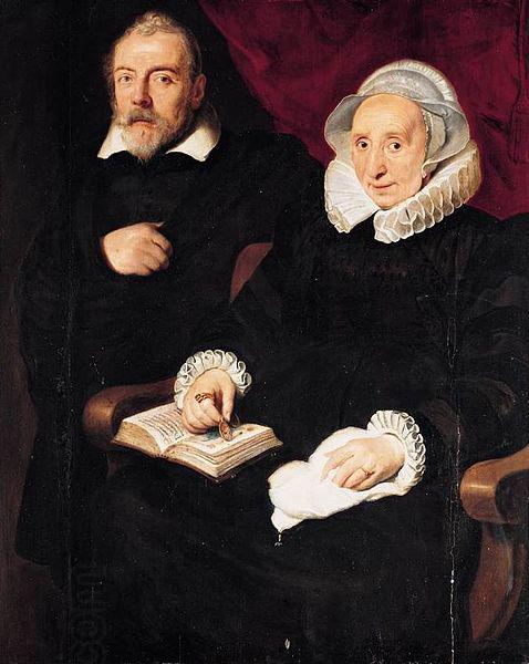 Cornelis de Vos Portrait of Elisabeth Mertens and Her Late Husband